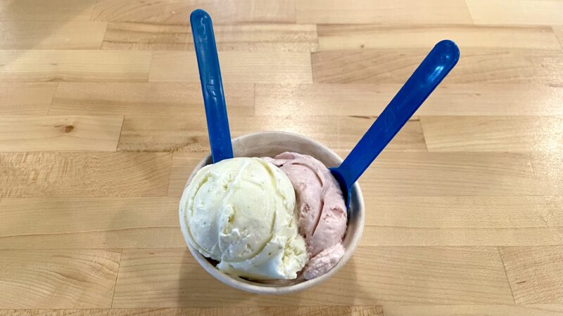 アラスカの食材を使ったアイスクリーム